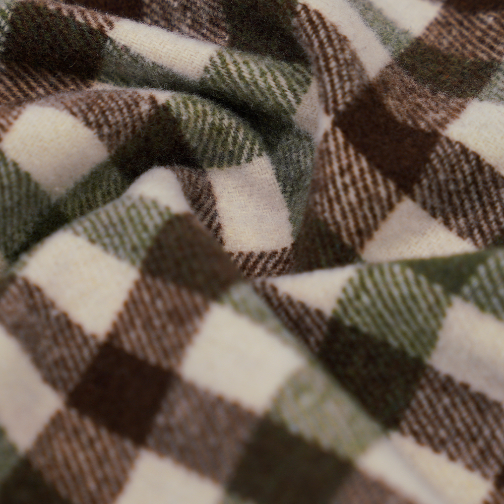 100% egyéb, 410G/M zöld, barna és fehér, Tweed fonal, ML-701234