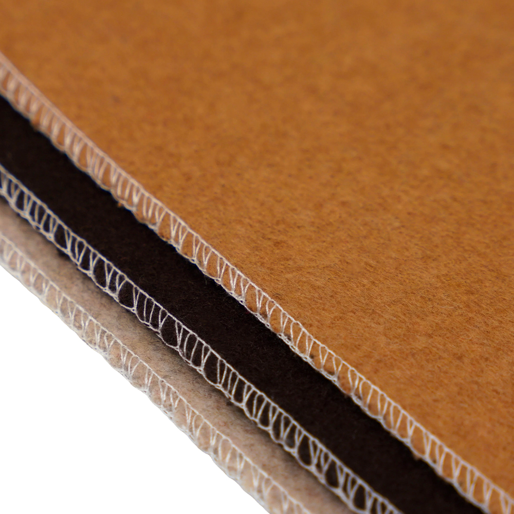 20% gyapjú, 70% poliészter, 10% egyéb szál, 870G/M, teve, dupla arcú gyapjúszövet, ML-110037-9